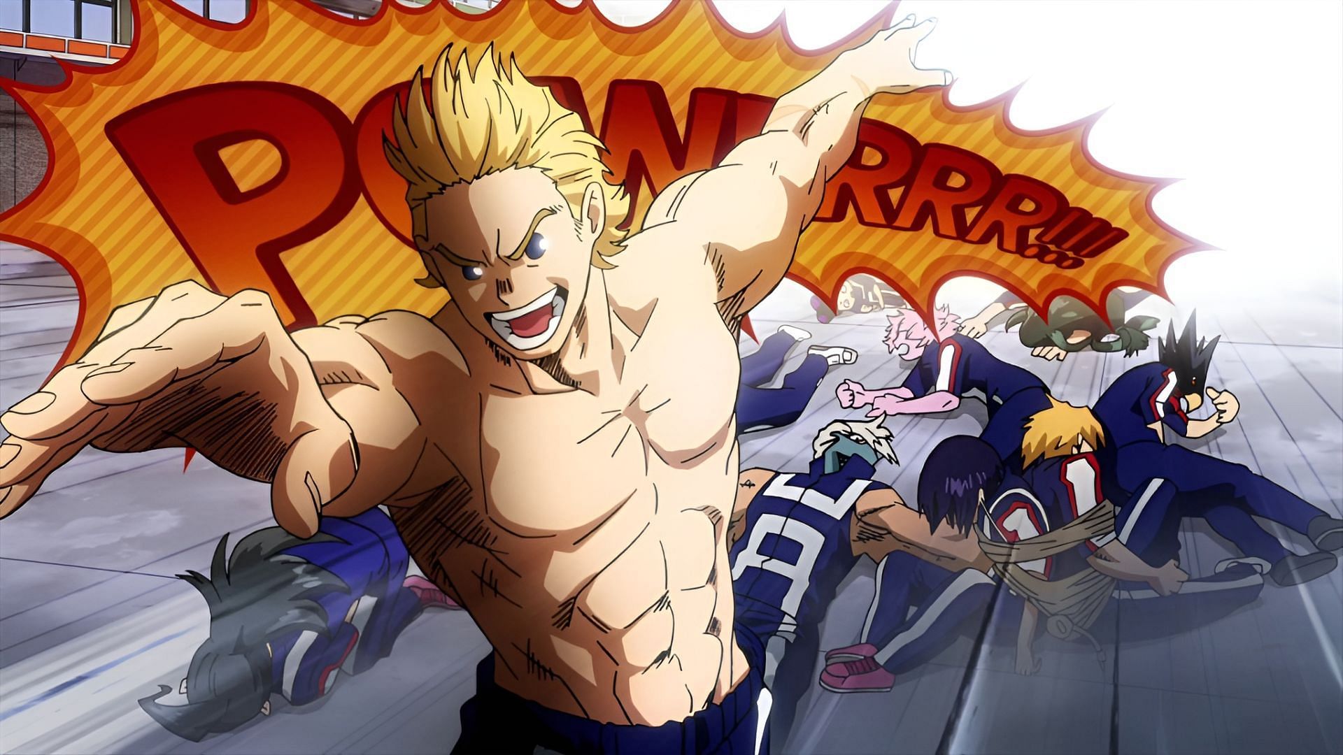 Mirio Togata using his Permeation Quirk (Image via Studio Bones)